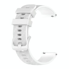 Per Huawei Watch 2 20 mm in fibra di carbonio Strisce Strisce (Bianco)