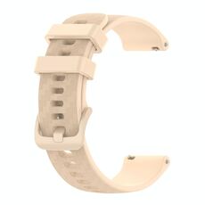Per Huawei Watch 2 20 mm in fibra di carbonio Strisce Scilicone Watch Band (Beige)