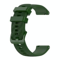 Per onore orologio ES 20mm in fibra di carbonio Strisce Silicone Watch Band (Amy Green)