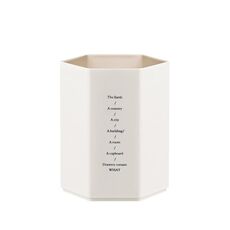 6 PCS Semplice moderno Desktop Deposito penna per desktop (bianco)
