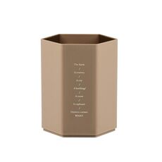 6 PCS Semplice moderno ufficio desktop deposito penna per desktop (kaki)