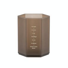 6 PCS SEMPLICE MODERNO DESKTOP Desktop Pensometro per desktop (Brown trasparente)