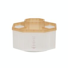 Semplice moderna grande capacità di grande capacità Desktop Deposito penna deposito, Colore: trasparente Khaki Rotary