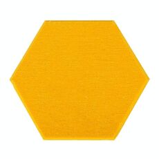2 Pz in fibra di poliestere decorazione della parete isolamento del suono isolante del cotone assorbente del suono del cotone, stile: senza colla (giallo arancione)