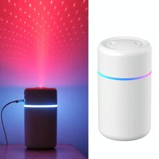 Umidificatore di proiezione Umidificatore USB Small Car Air Umidificatore (bianco)