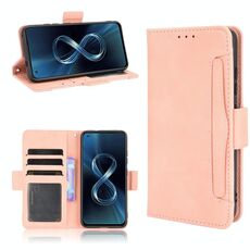 Per Asus Zenfone 8 / 8z Skin Feel Case del telefono in pelle del vitello (rosa)