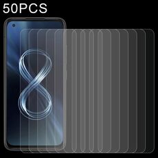 Film in vetro temperato da 50 pezzi 0.26mm 9h 2.5D per Asus Zenfone 8z