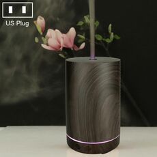 200ml Hollow-out Forest Pattern Macchina per aromaterapia con olio essenziale in legno Umidificatore ad ultrasuoni Spruzzatore automatico di alcol, Spina Specifica: spina americana (Marrone scuro-4)