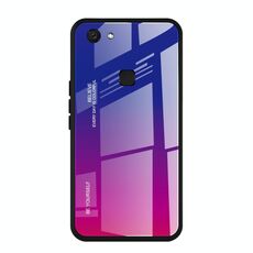 Custodia in vetro sfumato per Vivo V7 (rosso blu)