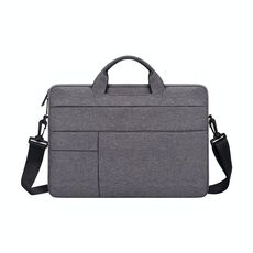ND05SDJ Oxford Panno + Borsa a tracolla portatile per laptop in nylon, Dimensioni: 15.6 pollici (grigio spazio profondo)
