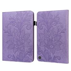 Cassa in pelle di rilievo in pizzo in pizzo con portamonete con supporto e carte e portafoglio e portafoglio e foto Cornice e sepolto / funzione sveglia per Amazon Kindle Fire HD 8 2020 / HD 8 Plus 2020 (Purple)