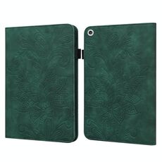 Per Lenovo M10 FHD Rel Sell PICE FLOWER Flower Pattern Horizontal Custodia in pelle flip con supporto e carte Slot & Portafoglio e cornice (verde)