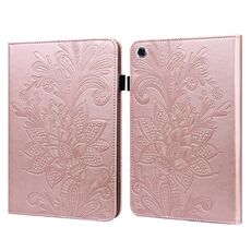 Per Lenovo Tab M10 HD Gen 2 Pizzo fiore in pizzo Embossing Pattern Horizontal flip custodia in pelle con supporto e carte Slot & Portafoglio e cornice per foto (oro rosa)