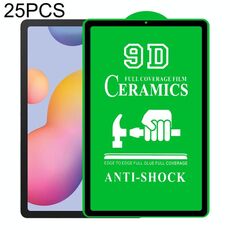 Per Samsung Galaxy Tab S6 Lite 10,4 pollici P610 / P615 25 PCS 9D Full Schermo intero Pellicola in ceramica