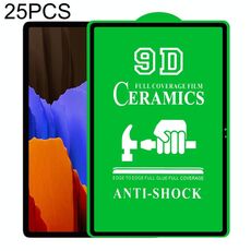 Per Samsung Galaxy Tab S7 FE 12.4 pollici 25 PCS 9D Full Screen full colla in ceramica
