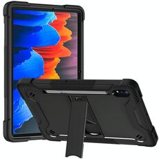 Per Samsung Galaxy Tab S8 / Galaxy Tab S7 Silicone + PC Cassa protettiva antiurto con supporto (nero)