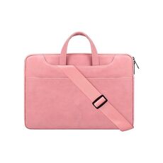 ST06SDJ Borsa per laptop business PU smerigliato con tracolla staccabile, Dimensioni: 15.6 pollici (rosa)
