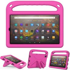 Per Lenovo Tab M8 FHD TB-8505F / TB-8705X 8.0 pollici e tab-8705x 8,0 pollici e tab-805 / TB-8505 / TB-8705 / TB-8506 2021 Maniglia Portable EVA antiurto antiurto Cassa protettiva antiurto con supporto triangolo (rosso rosa)