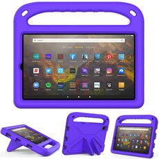 Per Lenovo Tab M8 FHD TB-8505F / TB-8705X 8.0 pollici e tab-8705x 8.0 pollici e scheda M8 TB-8505 / TB-8705 / TB-8506 TB-8705 / TB-8506 2021 Maniglia Portable EVA antiurto anti-caduta antiurto con supporto triangolo (viola)