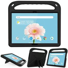 Per Lenovo TAB M10 TB-X505F & TB-X605F / P10 TB-X705F Maniglia portatile EVA antiurto antiurto anti-caduta custodia protettiva con supporto triangolo (nero)