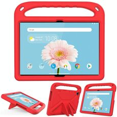 Per Lenovo TAB M10 TB-X505F & TB-X605F / P10 TB-X705F Maniglia portatile EVA antiurto antiurto anti-caduta protettiva con supporto triangolo (rosso)