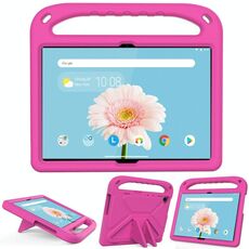 Per Lenovo TAB M10 TB-X505F & TB-X605F / P10 TB-X705F Maniglia EVA portatile EVA antiurto anti-caduta custodia protettiva con supporto triangolo (rosso rosa)