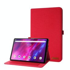 Per Lenovo Tab Tab K10 Text Text Struttura orizzontale flip in pelle TPU con supporto (rosso)