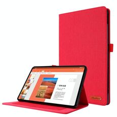 Per Huawei Matepad 11 2021 texture texture trama orizzontale flip custodia in pelle TPU con supporto (rosso)