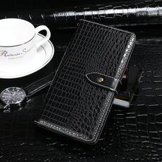 Per Alcatel 1 2021 Idewei coccodrillo texture orizzontale flip custodia in pelle con titolare e slot per schede e portafoglio (nero)