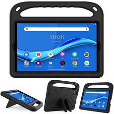 Per Lenovo Tab M10 FHD PLUS TB-X606F / TB-X606M Maniglia Portable EVA Cassa protettiva antiurto con supporto triangolo (nero)
