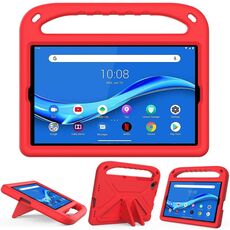 Per Lenovo TAB M10 FHD Plus TB-X606F / TB-X606M Maniglia Portable EVA Cassa protettiva antiurto con supporto triangolo (rosso)