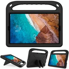 Per Xiaomi MI Pad 4 Plus & Samsung Galaxy Tab A 10.1 2019 SM-T510 / SM-T515 Maniglia Portable EVA Cassa protettiva antiurto con supporto a triangolo (nero)