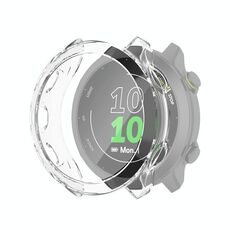 Per Garmin Forerunner 158/55 Mezza copertura Cassa protettiva in TPU scavata (bianco trasparente)