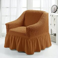 Four Seasons Universal Elastic Coverage Copertura Gonna in stile Sofà Cover, Dimensioni: Single S 90-140cm (giallo senape di un colore)