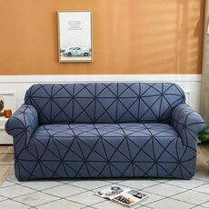 Doppio sedile Soggiorno Four Seasons Elastic Copertura completa Divano antiscivolo Cover, Dimensioni: 145 x 185 cm (blu)