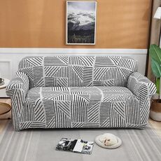 Doppio sedile Soggiorno Four Seasons Elastic Copertura completa Sofà antiscivolo Copertura, Dimensioni: 145 x 185 cm (neve)