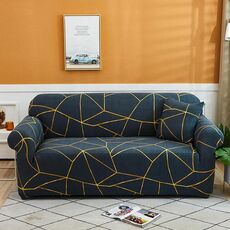 Doppio sedile Soggiorno Four Seasons Elastic Copertura completa Sofà antiscivolo Copertura, Dimensioni: 145 x 185 cm (Hiliu)