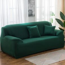 Four Seasons Solid Color Elastic Foull Coverage Cover antiscivolo Cover (verde scuro)