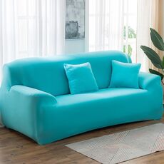 Four Seasons Solid Color Elastic Coverage Copertura antiscivolo Cover (Sky Blue)
