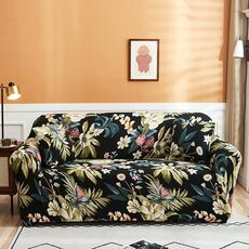 Copertura del divano antiscivolo elastico a doppia copertura elastica (orchidea)