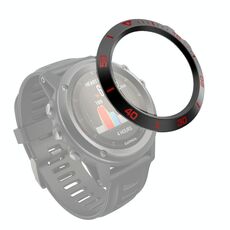 Per Garmin Fenix ​​3/3 HR Smart Watch anello di cornice in acciaio, una versione (lettera rossa nera)