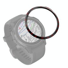 Per Garmin Fenix ​​6S / 6S PRO / 6S Zapphire Smart watch anello di cornice in acciaio, una versione (nero anello rosso lettera)