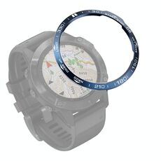 Per Garmin Fenix ​​6/6 Pro / 6 zaffiro Smart Watch anello di cornice in acciaio, versione B (Blue Ring White Letter)