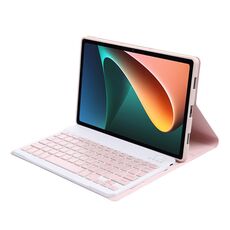 A0N5 ultrasottile del cuoio della tastiera staccabile agnello Texture TPU Bluetooth di caso con il supporto per Xiaomi Pad 5/5 Pro (colore rosa)