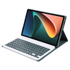 A0N5 ultrasottile del cuoio della tastiera staccabile agnello Texture TPU Bluetooth di caso con il supporto per Xiaomi Pad 5/5 Pro (verde scuro)