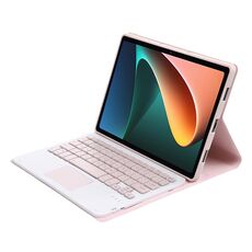 A0n5-A Ultra-sottile Lasciatura rimodellabile TPU TPU Tablet Bluetooth Tablet Case con titolare e touchpad per Xiaomi Pad 5/5 Pro (rosa)