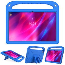 Per Lenovo Tab P11 TB-J606F / TAB P11 PLUS TB-J607F Maniglia portatile EVA antiurto antiurto anti-caduta protettiva con supporto triangolo (blu)