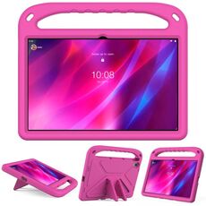 Per Lenovo Tab P11 TB-J606F / Tab P11 PLUS TB-J607F Maniglia portatile EVA antiurto antiurto anti-caduta custodia protettiva con porta triangolo (Rose Red)