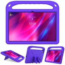 Per Lenovo Tab P11 TB-J606F / TAB P11 PLUS TB-J607F Maniglia portatile EVA antiurto antiurto anti-caduta custodia protettiva con porta triangolo (viola)