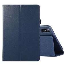 Per onore Tablet V7 Pro Litchi Texture Colore solido Colore orizzontale in pelle flip in pelle con supporto e slot da penna (blu)